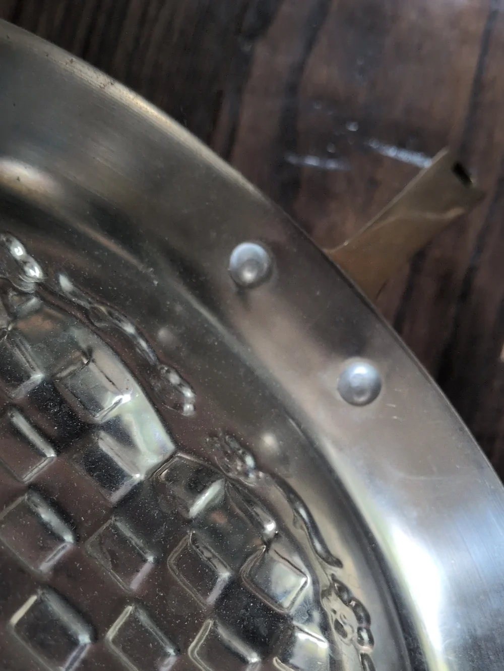 Vintage copper checkered